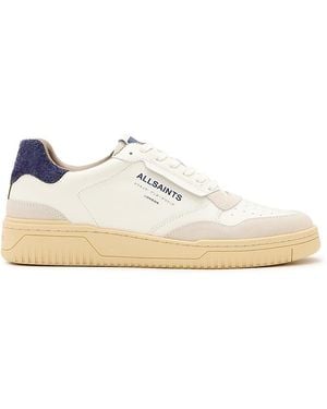 AllSaints Regan Lace Up Low Top Sneakers - White
