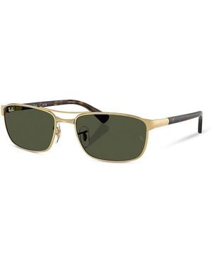 Ray-Ban Rectangular Sunglasses, 57Mm - Green
