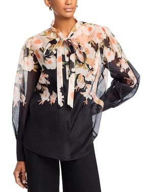Nancy Yang Semi Sheer Blouse - Black