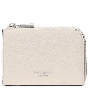 Kate Spade Mini Zip Card Case - Natural
