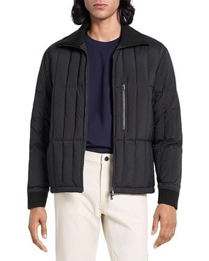 Theory Varet Quilted Bomber - Blue