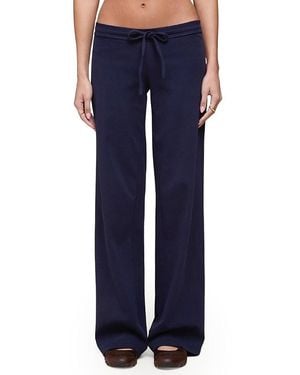 Edikted Claudia Straight Leg Pants - Blue