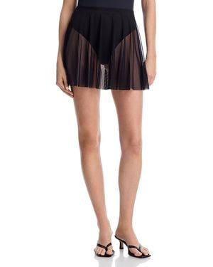 Norma Kamali Mini Cover Up Skirt - Black