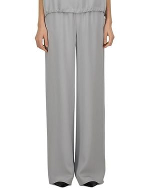 Herno Satin Drawstring Pants - Gray