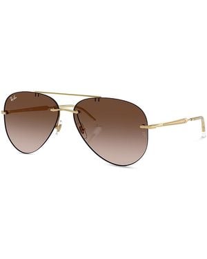 Ray-Ban Aviator Sunglasses, 59Mm - Brown
