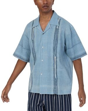 Kardo Rohit Boxy Fit Stripe Shirt - Blue