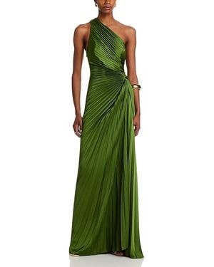 A.L.C. A. L.C. Lara Pleated One Shoulder Gown - Green