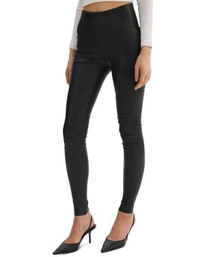Lamarque Ani-Reg Leather Leggings - Black