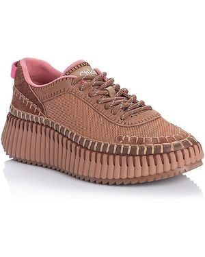 Chloé Nama Platform Sneakers - Pink