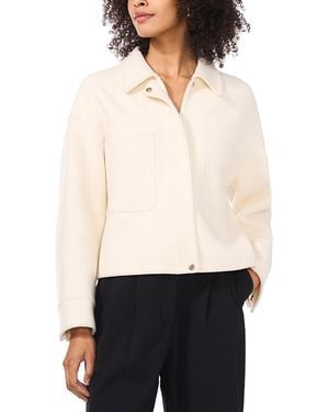Vince Camuto Slouchy Patch Pocket Jacket - White