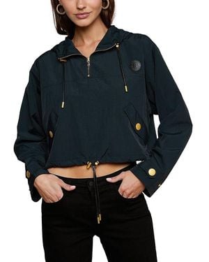 L'Agence Bronwyn Crop Windbreaker - Blue