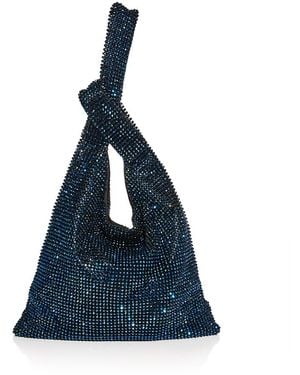 Aqua Small Crystal Evening Bag - Blue