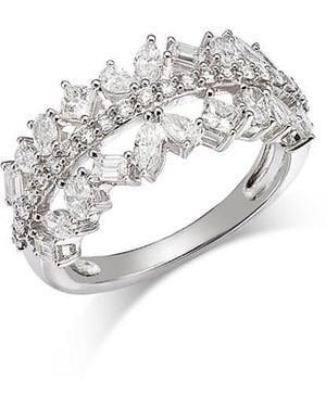 Bloomingdale's Fine Collection Luxe Collection Certified Lab Grown Diamond Mixed Cut Band Ring - White