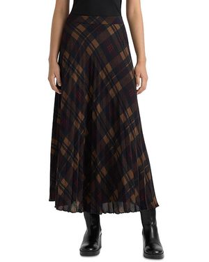 NVLT Plaid Pull On Pleated Skirt - Black