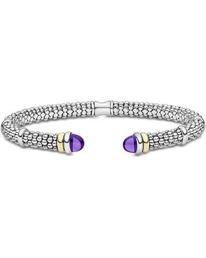 Lagos 18K & Sterling Gemstone Versa Torque Bracelet - White