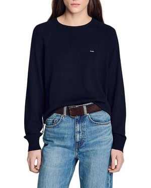 Sandro Mika Crewneck Sweater - Blue