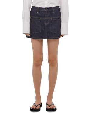 Helmut Lang Denim Mini Skirt - Blue