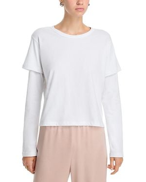 Leset Margo Layered Long Sleeve Top - White