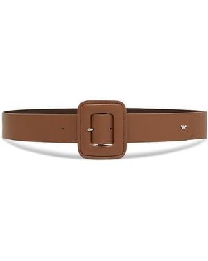 Weekend by Maxmara Wkabrio Leather Belt - Brown