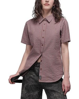WILDFANG The Essential Button Up Shirt - Purple