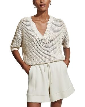 Varley Callie Knit Top - Gray