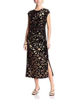 Tahari Sequinned Cowl Neck Dress - Black