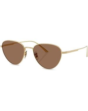 KHAITE X Oliver Peoples Cat Eye Sunglasses, 52Mm - Metallic