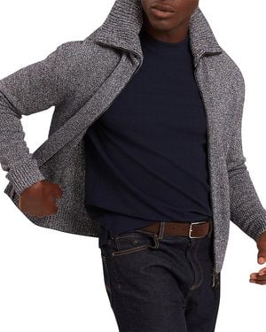 Ted Baker Varink Funnel Neck Zip Sweater - Black