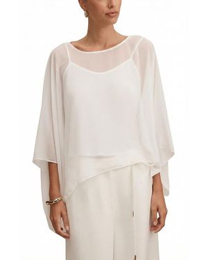 EVER NEW Gia Sheer Cape - White