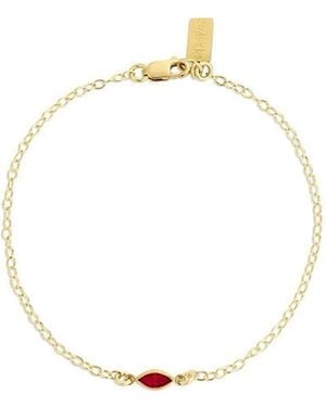SET & STONES Marquise Birthstone Bracelet - White