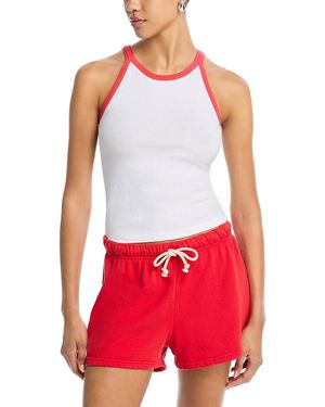PERFECTWHITETEE Shae Athletic Color Block Tank - Red