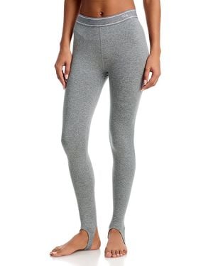 Varley Logo Waistband Base Layer Leggings - Gray