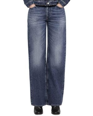 AllSaints Cohen High Rise Straight Jeans - Blue