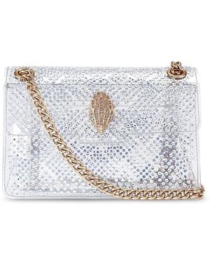 Kurt Geiger Kensington Mini Translucent Vinyl Convertible Crossbody - White