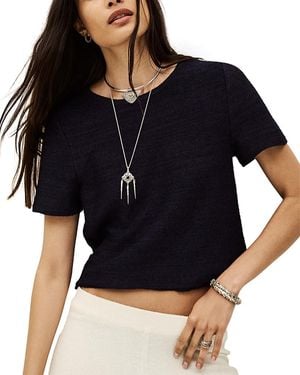 Ba&sh Kenza Cropped Tee - Black