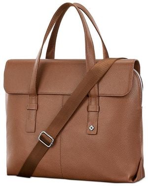 Samsonite Mobile Solution 2 Leather Convertible Brief - Brown