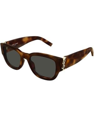 Saint Laurent Cat Eye Sunglasses, 53Mm - Brown