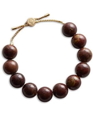 BaubleBar Jane Beaded Statement Slider Bracelet - Brown