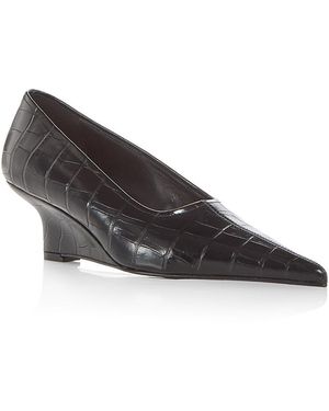 TOTEME Sharp Wedge Pointed Pumps - Black