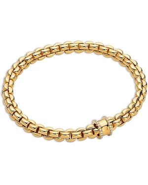 Fope 18K Eka Diamond Rondelle Flex'It Bracelet - Metallic