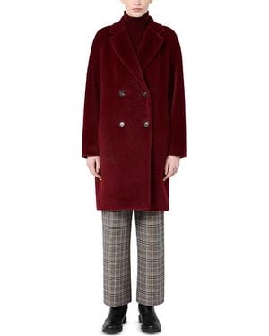 Max Mara Smmroseto Coat - Red