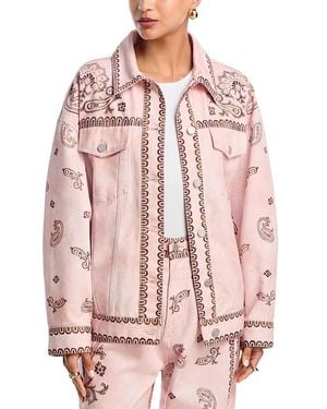 ALÉMAIS Akia Denim Jacket - Pink