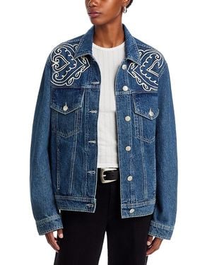 FARM Rio Cornely Soutache Jacket - Blue