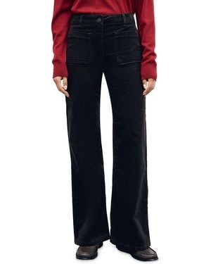Gerard Darel Mael Cotton Stretch Flare Pants - Blue