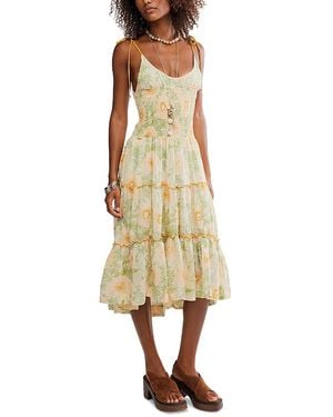 Free People Adriel Midi Dress - Metallic