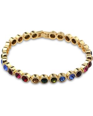 Aqua Stone Tennis Bracelet - Metallic