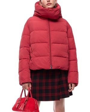 Pinko Giza Technical Canvas Padded Jacket - Red