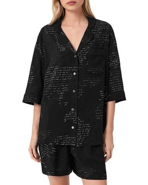 AllSaints Clem Pajama Set - Black