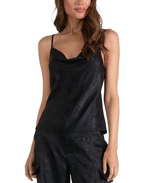 Elan Cowl Neck Camisole - Black