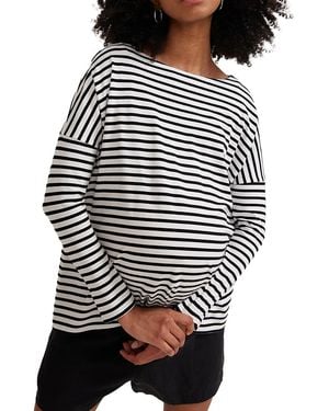 Hatch Collection The Perfect Longsleeve Maternity Tee - Black